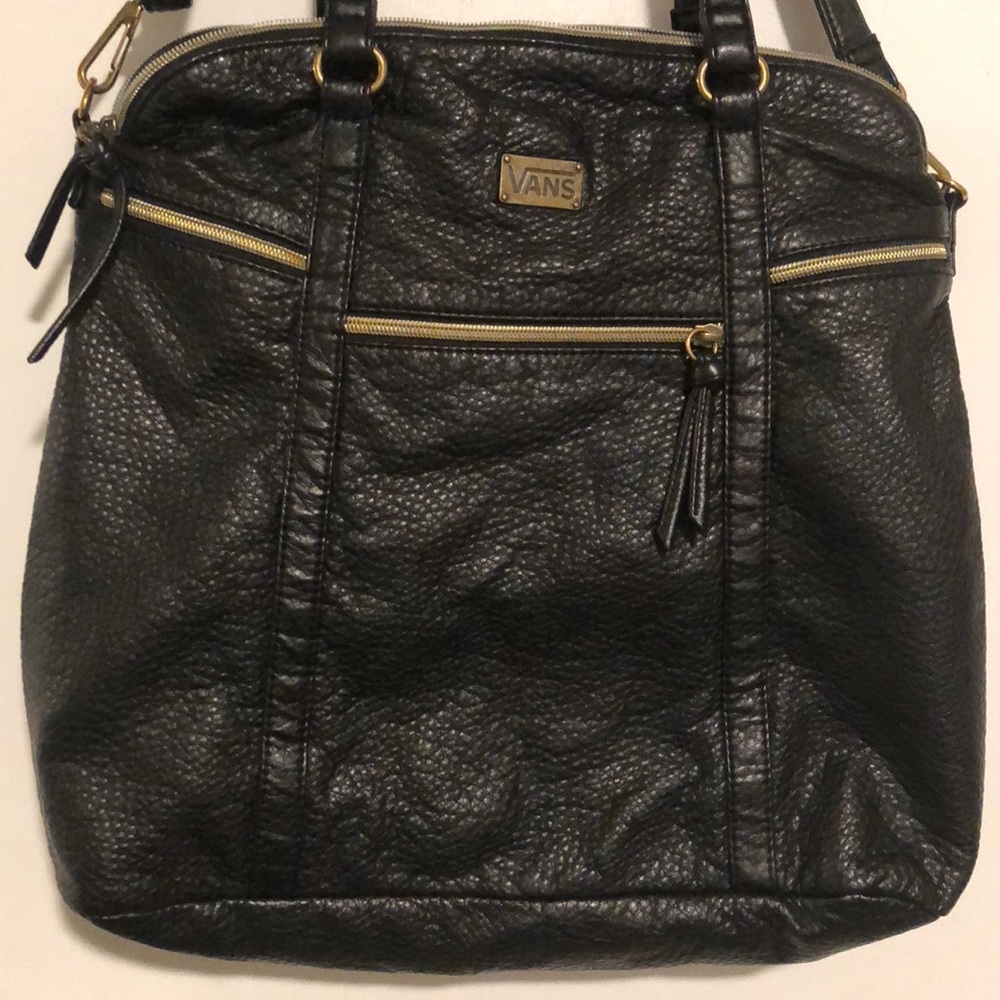 Black vans purse with two straps